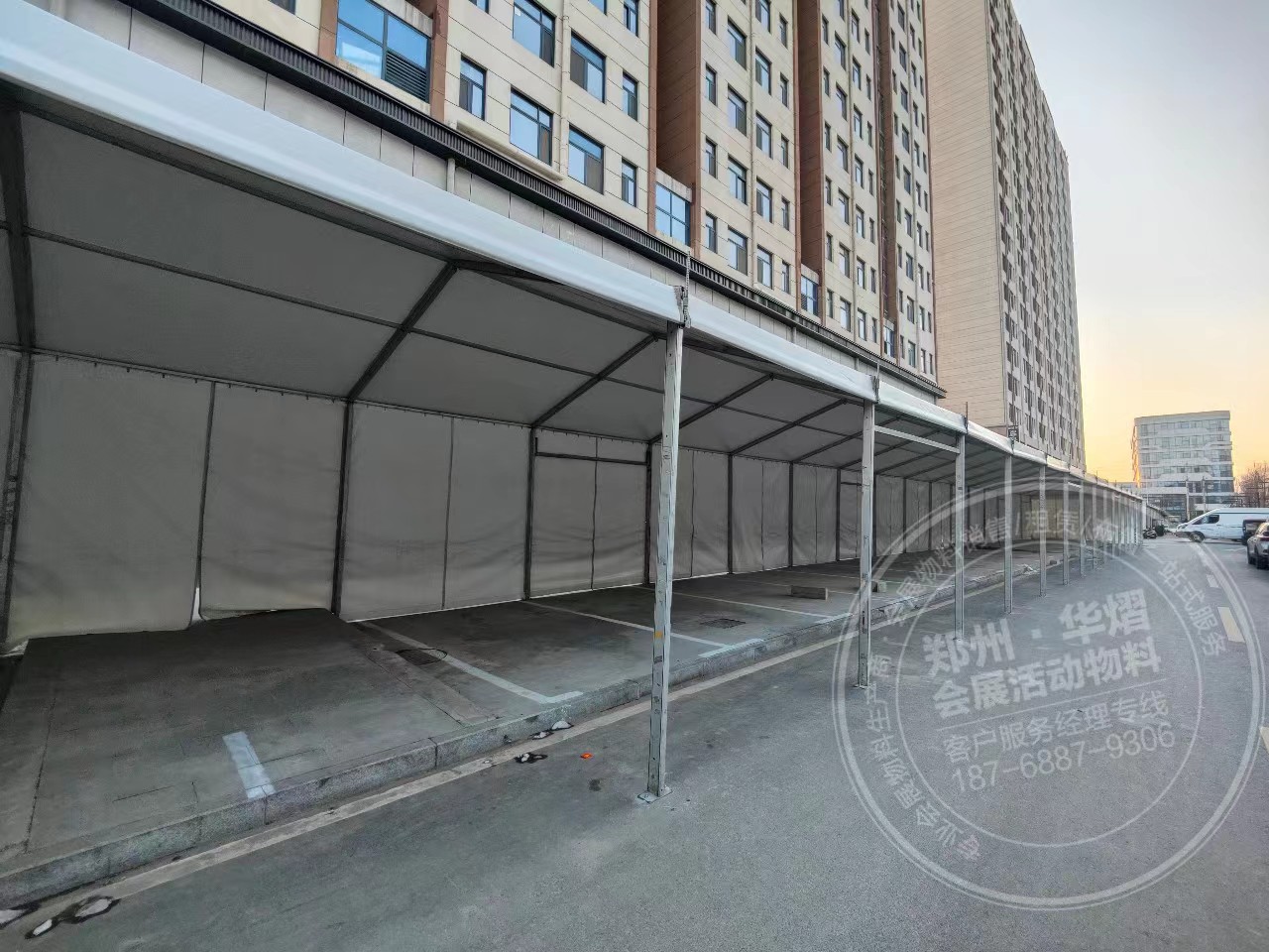 <b>新鄉6米跨度篷房出租長垣美食節篷房現場</b>
